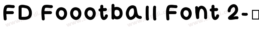 FD Foootball Font 2字体转换